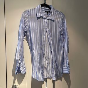 Banana Republic blouse. Size small. Blue and white.